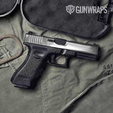 Silver Pistol Slide Gun Skin Vinyl Wraps