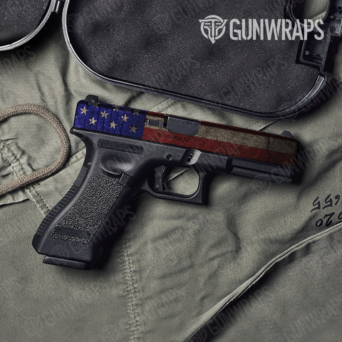 Patriotic Pistol Slide Gun Skin Vinyl Wraps