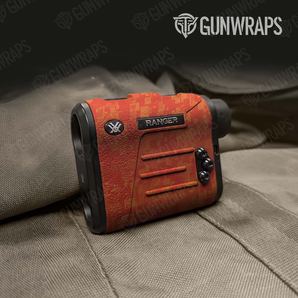 Digital Elite Orange Camo Rangefinder Gear Skin Vinyl Wrap