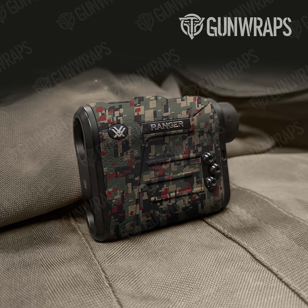 Digital Militant Red Camo Rangefinder Gear Skin Vinyl Wrap