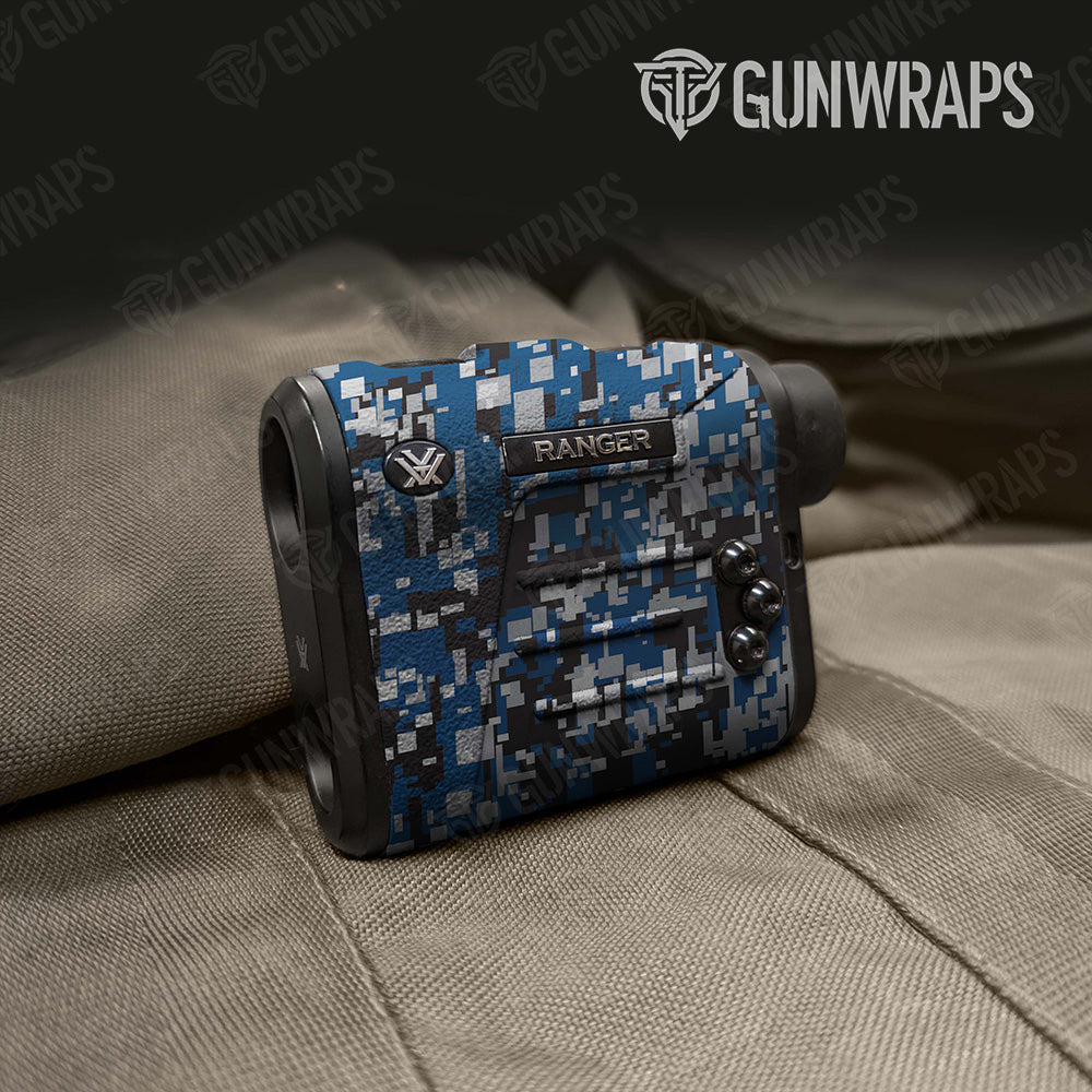 Digital Blue Tiger Camo Rangefinder Gear Skin Vinyl Wrap