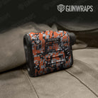 Digital Orange Tiger Camo Rangefinder Gear Skin Vinyl Wrap