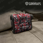 Digital Red Tiger Camo Rangefinder Gear Skin Vinyl Wrap