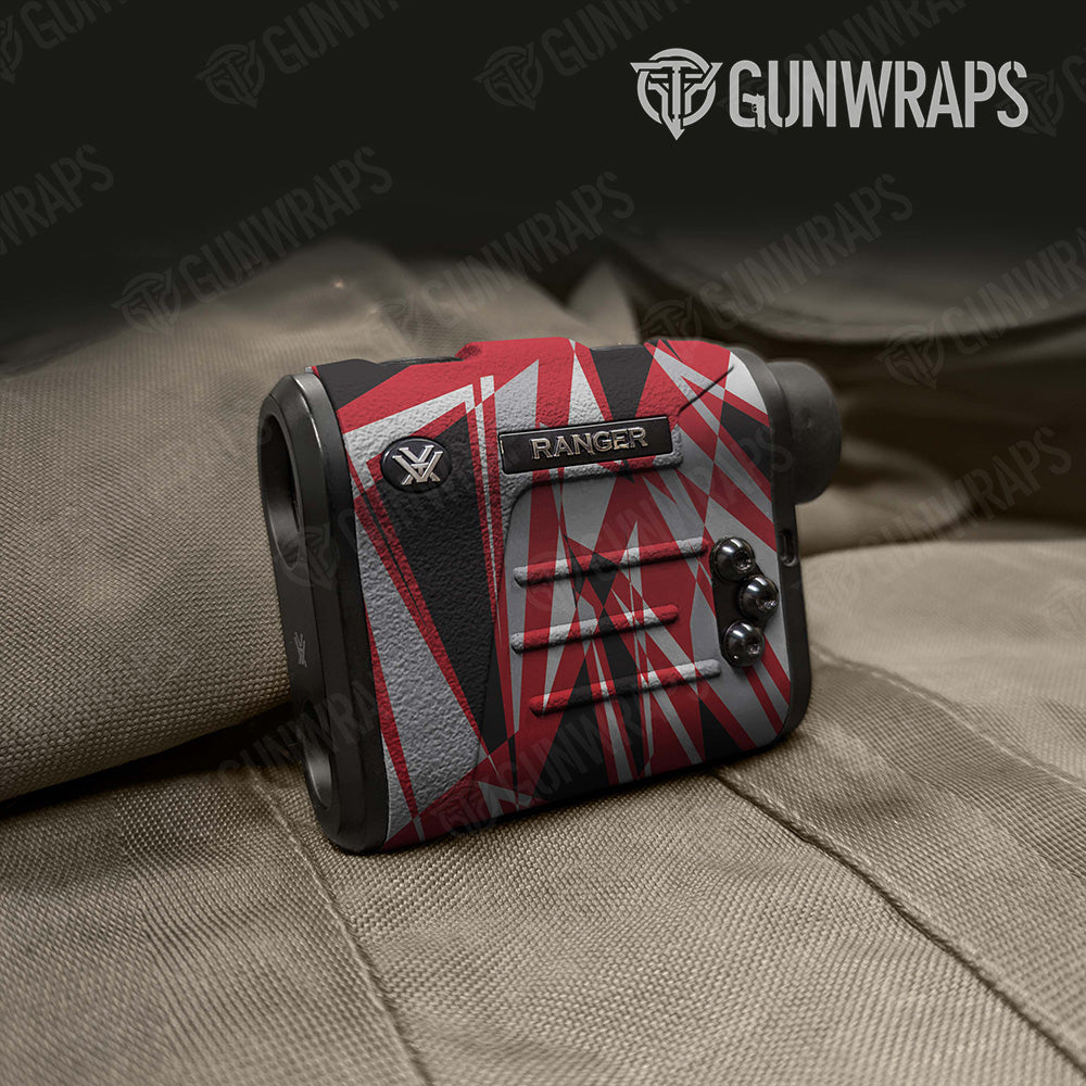 Sharp Red Tiger Camo Rangefinder Gear Skin Vinyl Wrap