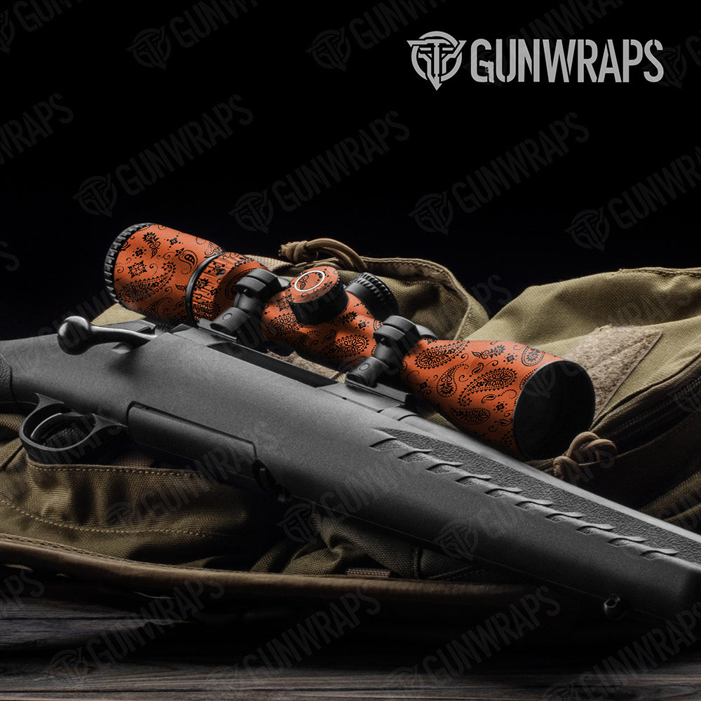Bandana Orange Black Scope Gear Skin Vinyl Wrap