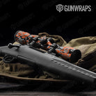 Digital Orange Tiger Camo Scope Gear Skin Vinyl Wrap
