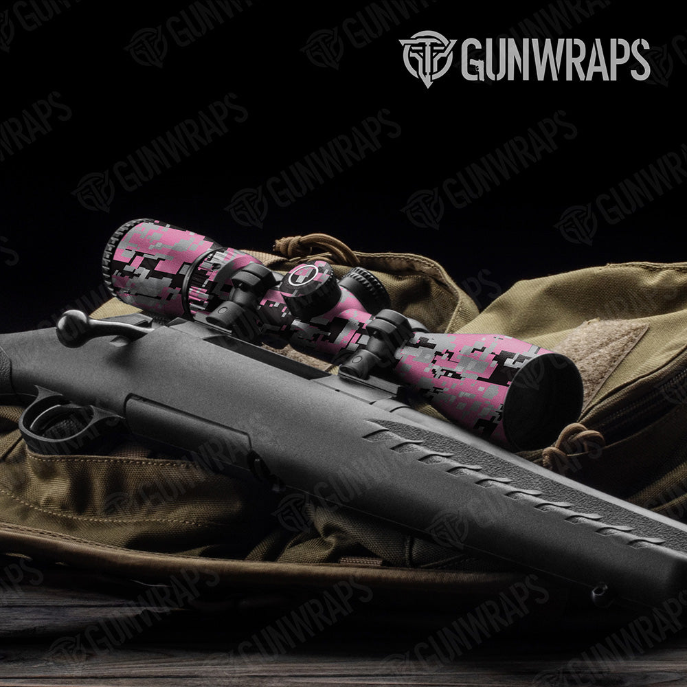 Digital Pink Tiger Camo Scope Gear Skin Vinyl Wrap