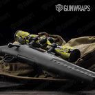 Digital Yellow Tiger Camo Scope Gear Skin Vinyl Wrap