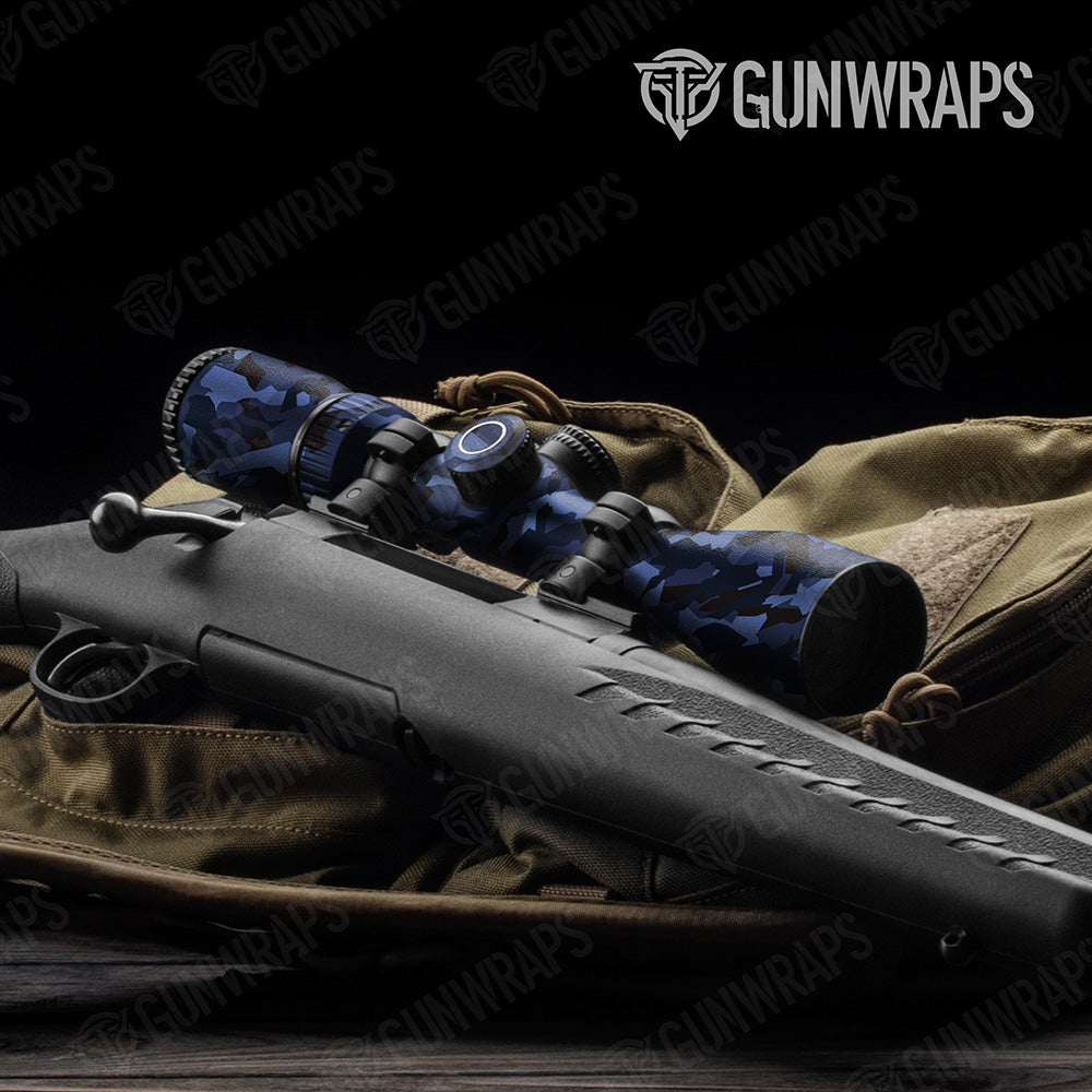 Erratic Blue Midnight Camo Scope Gear Skin Vinyl Wrap