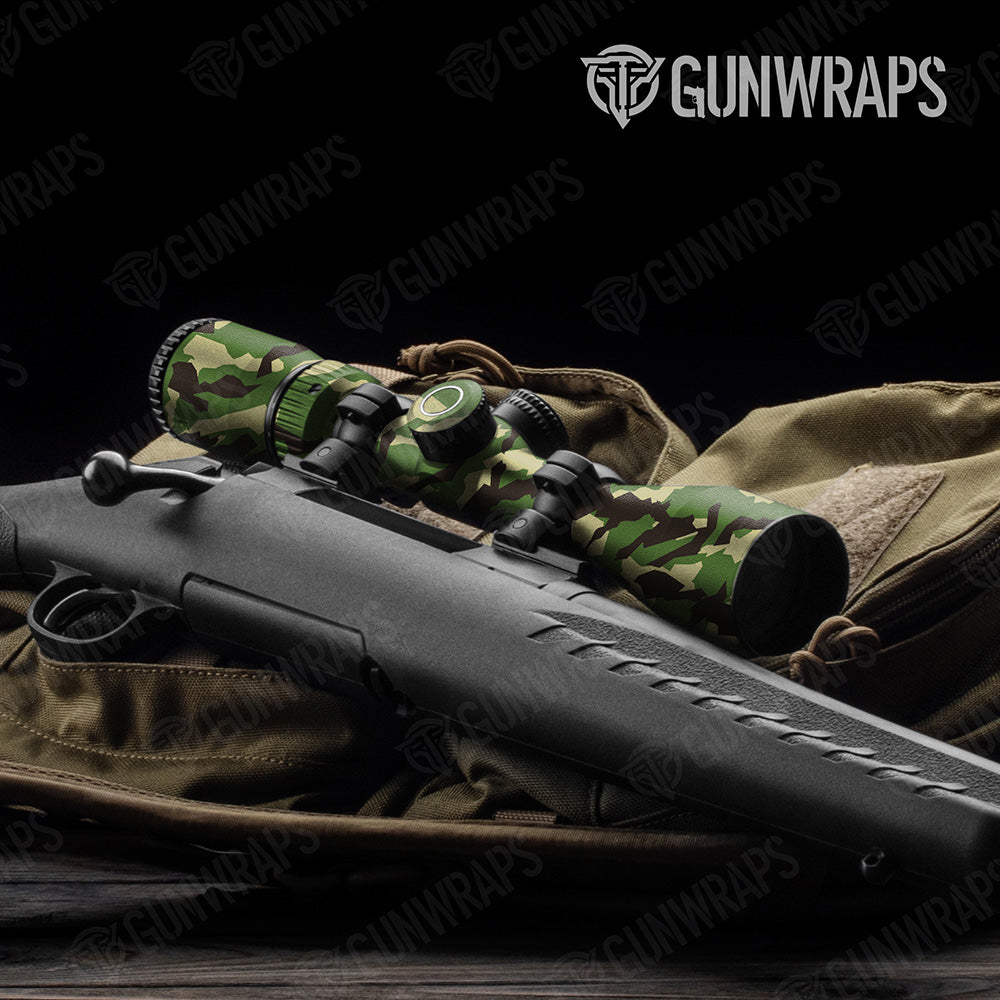 Erratic Jungle Camo Scope Gear Skin Vinyl Wrap