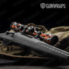 Erratic Orange Tiger Camo Scope Gear Skin Vinyl Wrap