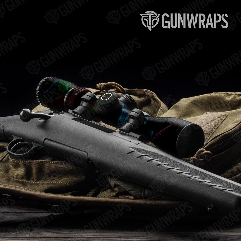 Paint Splatter Midnight Scope Gear Skin Vinyl Wrap