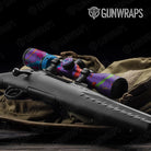 Paint Splatter Purple Scope Gear Skin Vinyl Wrap