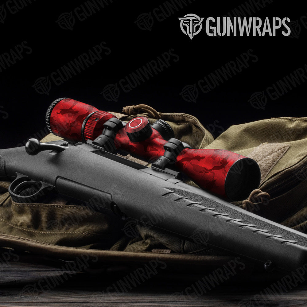 Ragged Elite Red Camo Scope Gear Skin Vinyl Wrap