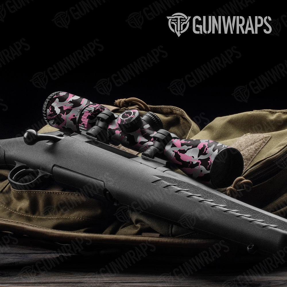 Ragged Pink Tiger Camo Scope Gear Skin Vinyl Wrap