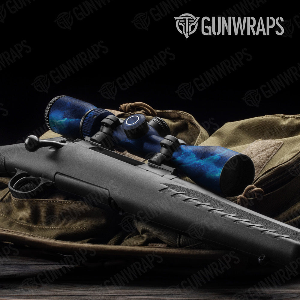 Stone Blue Ice Marble Scope Gear Skin Vinyl Wrap