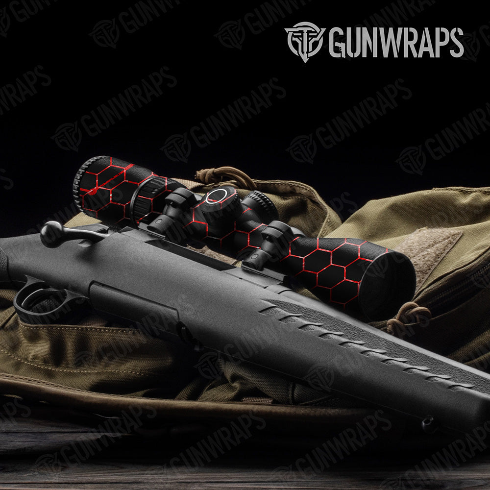 Vivid Hex Red Scope Gear Skin Vinyl Wrap