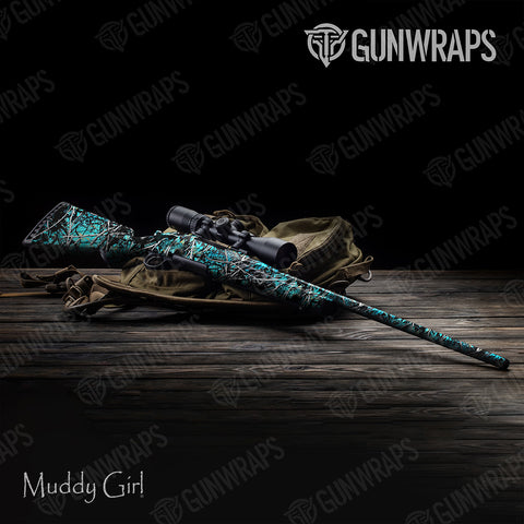 Blue Rifle Gun Skin Vinyl Wraps