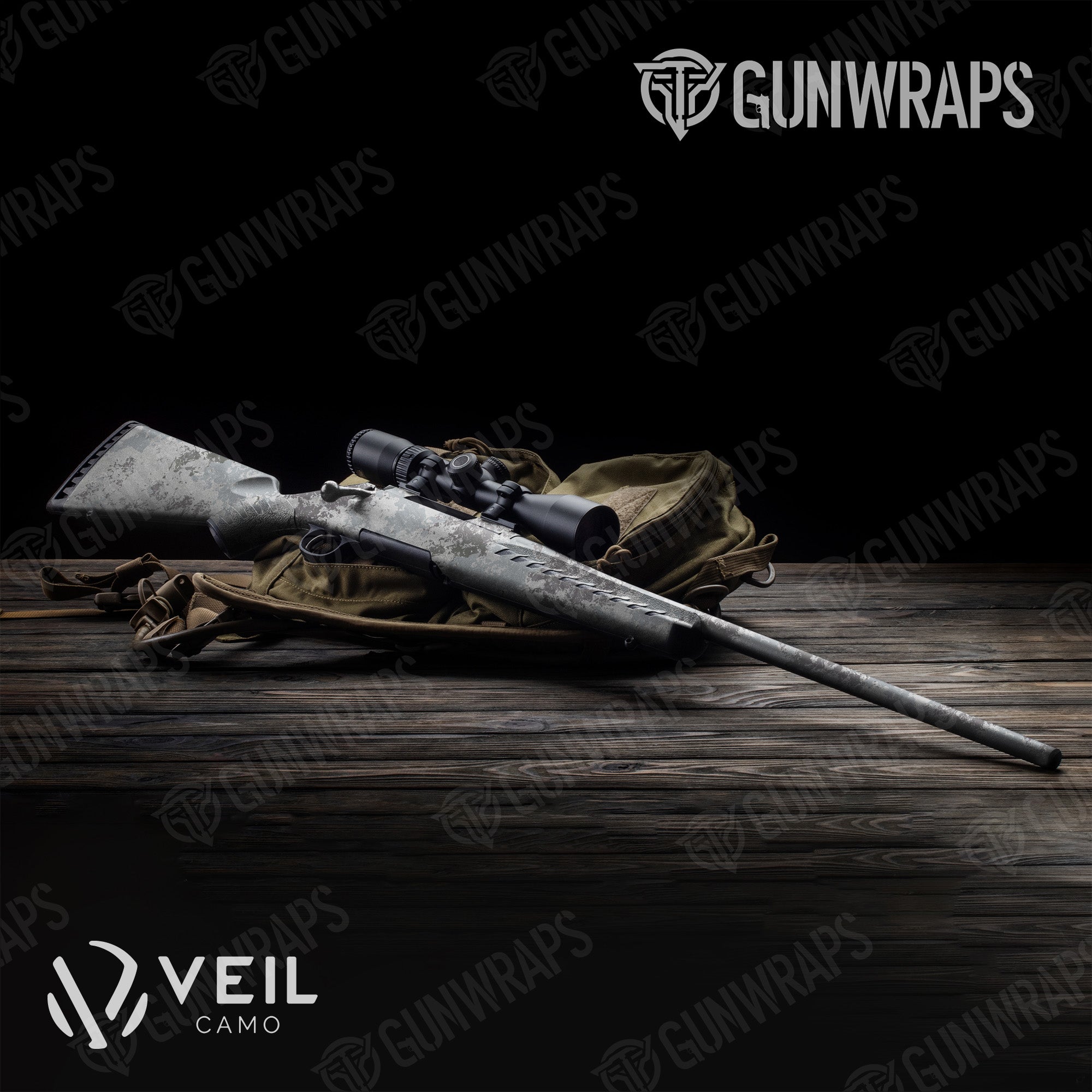 Rifle Veil Ops Polar Camo Gun Skin Vinyl Wrap