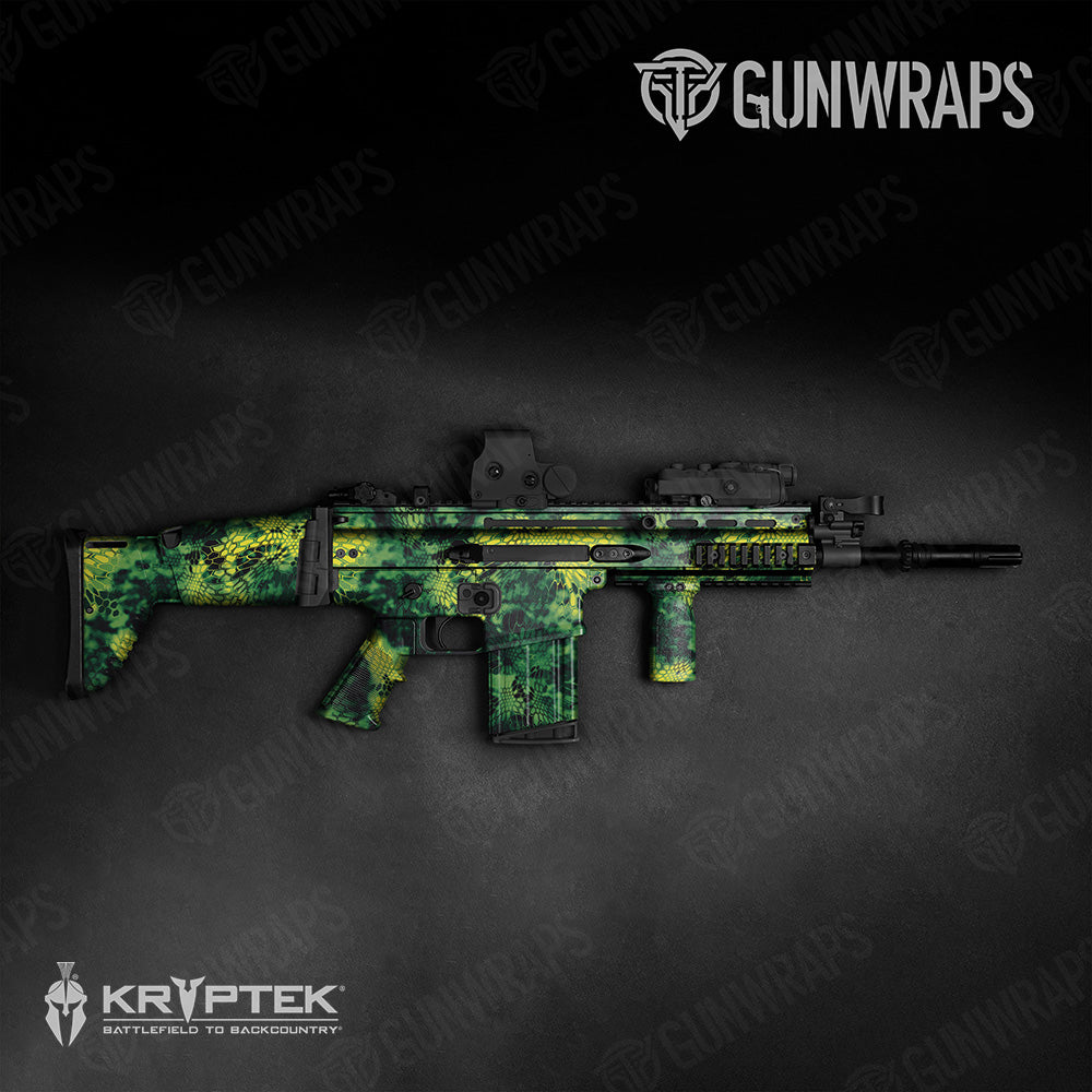 Tactical Kryptek Toxic Waste Camo Gun Skin Vinyl Wrap
