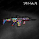 Paint Splatter Purple Tactical Gun Skin Vinyl Wrap