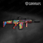 Paint Splatter Red Tactical Gun Skin Vinyl Wrap