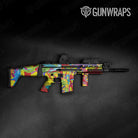 Paint Splatter Yellow Tactical Gun Skin Vinyl Wrap
