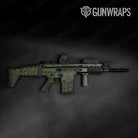 Ragged Army Dark Green Camo Tactical Gun Skin Vinyl Wrap