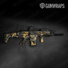 Shattered Militant Yellow Camo Tactical Gun Skin Vinyl Wrap