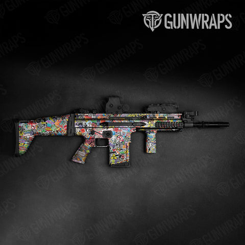 Sticker Bomb Tactical Gun Skin Vinyl Wraps