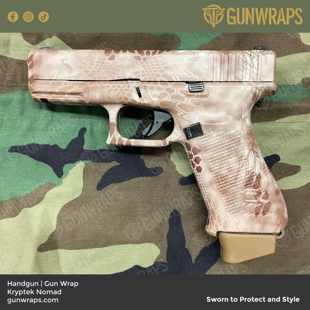 Pistol & Revolver Kryptek Nomad Camo Gun Skin Vinyl Wrap