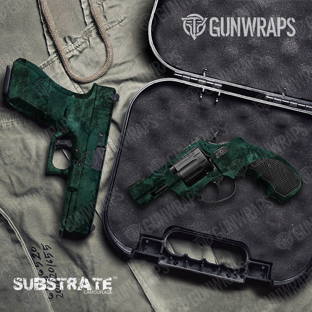 Pistol & Revolver Substrate Sea Squawl Camo Gun Skin Vinyl Wrap Film