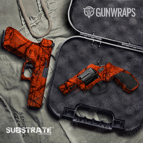Substrate Camo Pistol & Revolver Gun Skin Vinyl Wraps