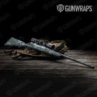 Stone Blue Bordeaux Marble Rifle Gun Skin Vinyl Wrap