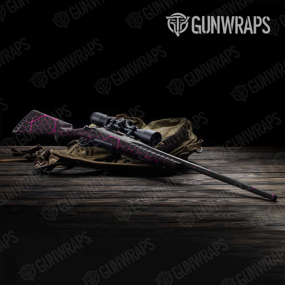 Vivid Hex Magenta Rifle Gun Skin Vinyl Wrap