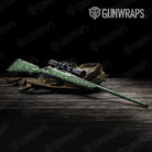 Bandana Green White Rifle Gun Skin Vinyl Wrap