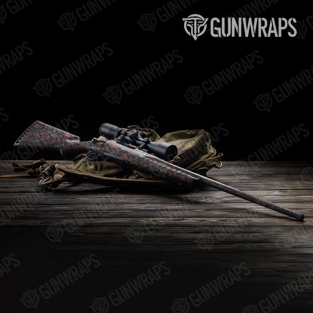 Classic Blue Copper Camo Rifle Gun Skin Vinyl Wrap