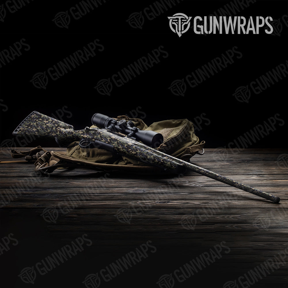 Classic Militant Blue Camo Rifle Gun Skin Vinyl Wrap