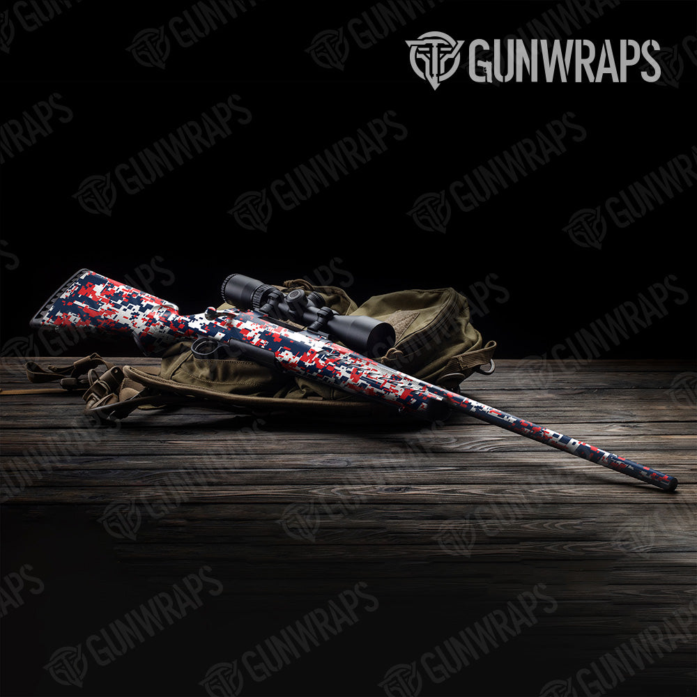 Digital America Camo Rifle Gun Skin Vinyl Wrap