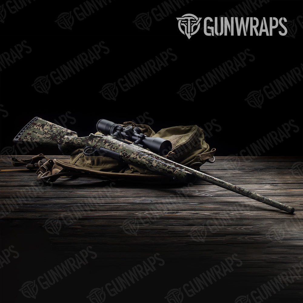 Digital Militant Blood Camo Rifle Gun Skin Vinyl Wrap