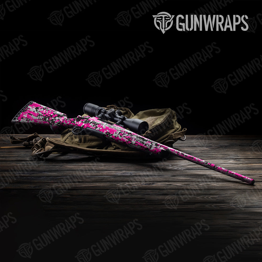 Digital Magenta Tiger Camo Rifle Gun Skin Vinyl Wrap