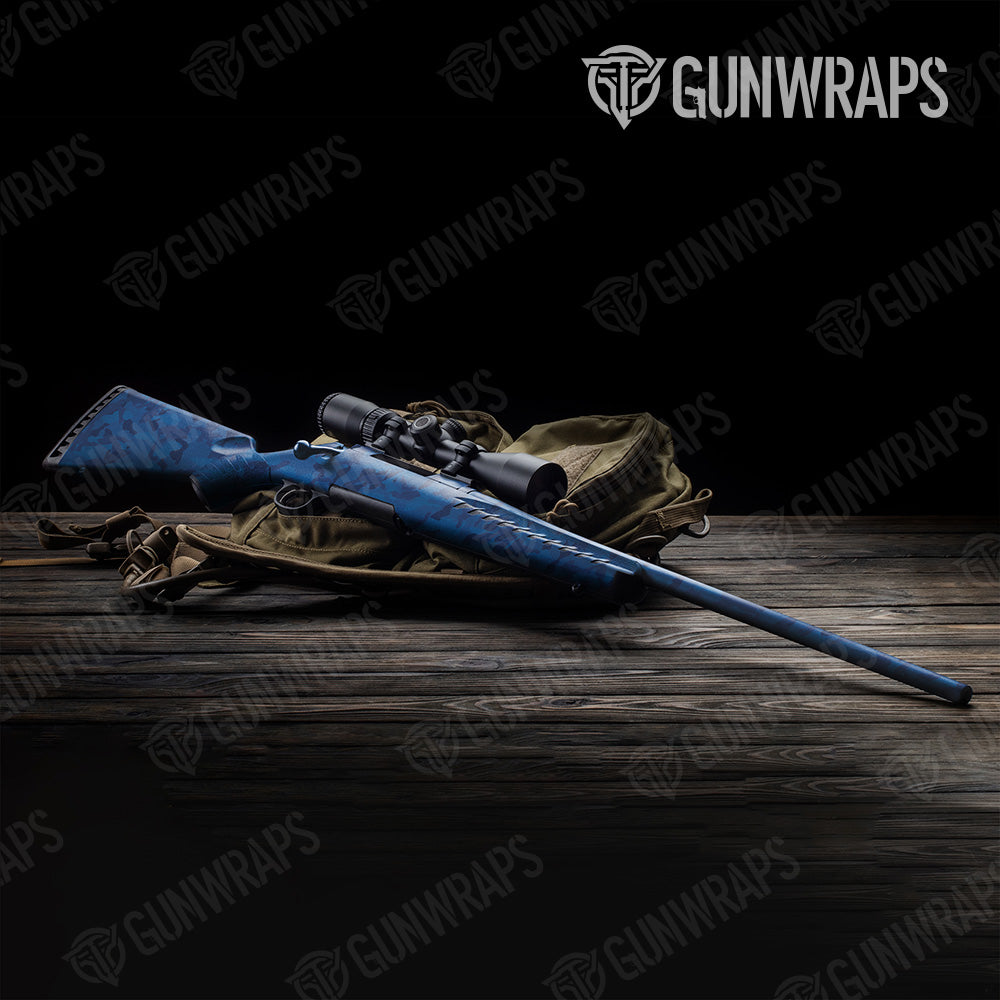 Erratic Elite Blue Camo Rifle Gun Skin Vinyl Wrap