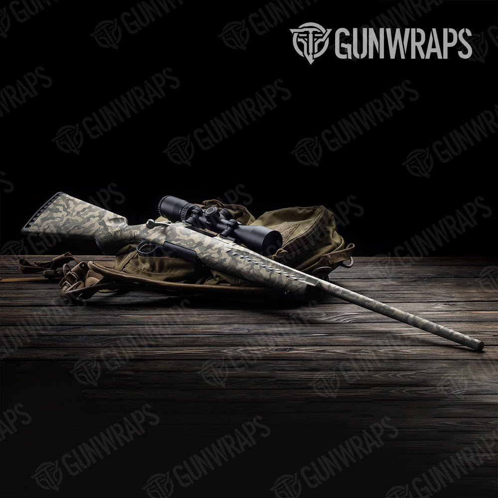 Ragged Army Camo Rifle Gun Skin Vinyl Wrap