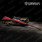 Ragged Elite Red Camo Rifle Gun Skin Vinyl Wrap