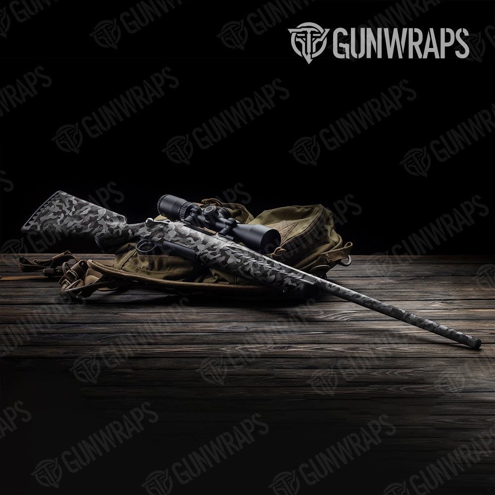 Ragged Midnight Camo Rifle Gun Skin Vinyl Wrap