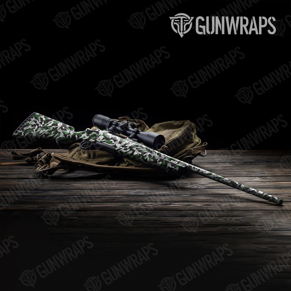 Ragged Green Tiger Camo Rifle Gun Skin Vinyl Wrap