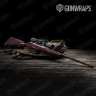 Ragged Vampire Red Camo Rifle Gun Skin Vinyl Wrap