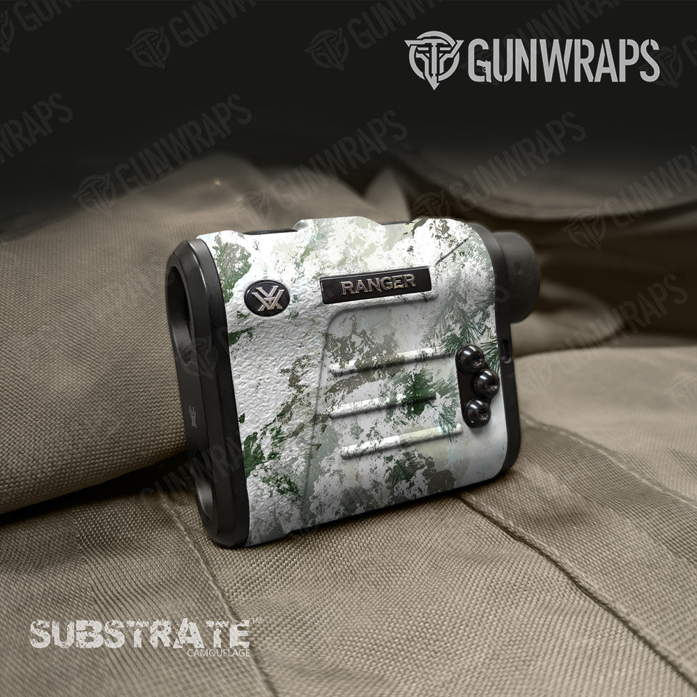 Rangefinder Substrate Snow Spruce Camo Gear Skin Vinyl Wrap Film