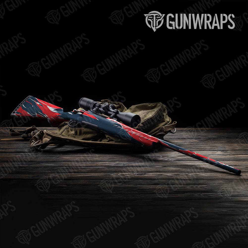 Shredded America Camo Rifle Gun Skin Vinyl Wrap