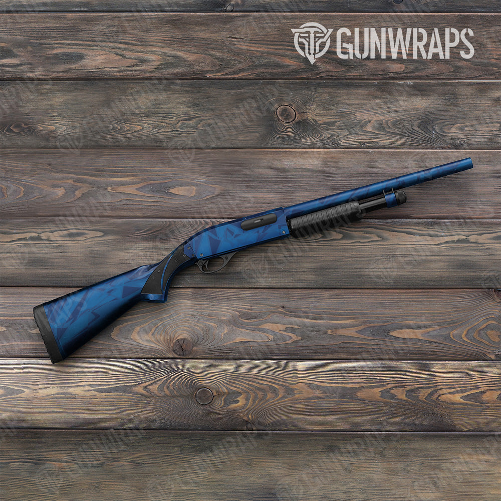 Sharp Elite Blue Camo Shotgun Gun Skin Vinyl Wrap